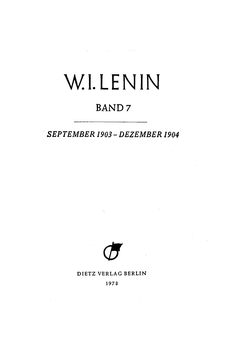 Titelblatt Band 7, Faksimile