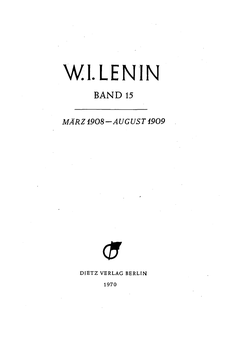 Titelblatt Band 15, Faksimile
