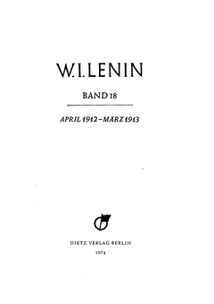 Titelblatt Band 18, Faksimile