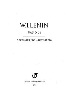 Titelblatt Band 20, Faksimile