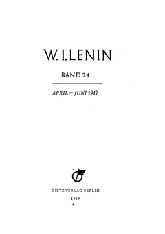 Titelblatt Band 24, Faksimile