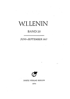 Titelblatt Band 25, Faksimile