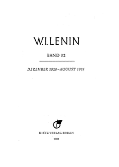 Titelblatt Band 32, Faksimile