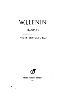 Titelblatt Band 33, Faksimile