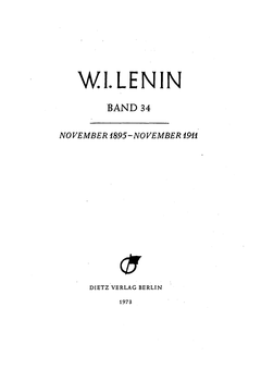 Titelblatt Band 34, Faksimile