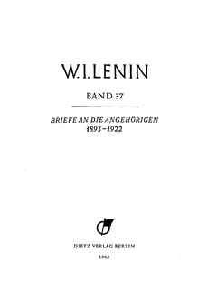 Titelblatt Band 37, Faksimile
