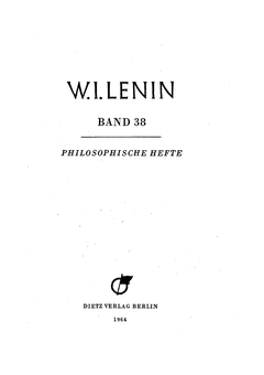 Titelblatt Band 38, Faksimile