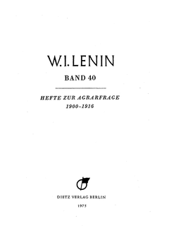 Titelblatt Band 40, Faksimile